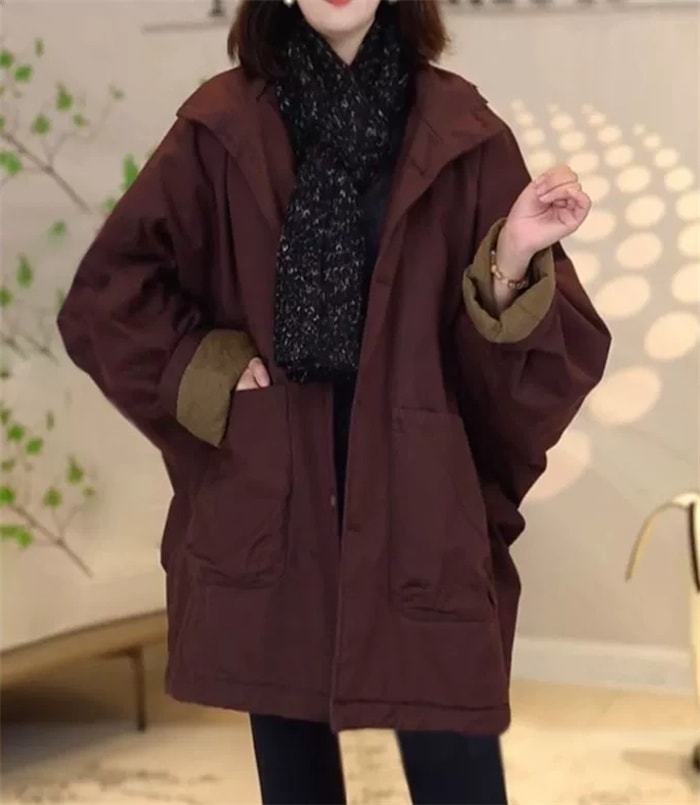 レディースジャケット 新作 中綿コート ルーズフィットコート ミディアム丈 アウター ゆったり 暖かい