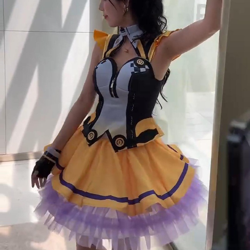 QQスピードリトルオレンジシスターコスプレ衣装オートショーレーシング衣装ライダーコスプレ