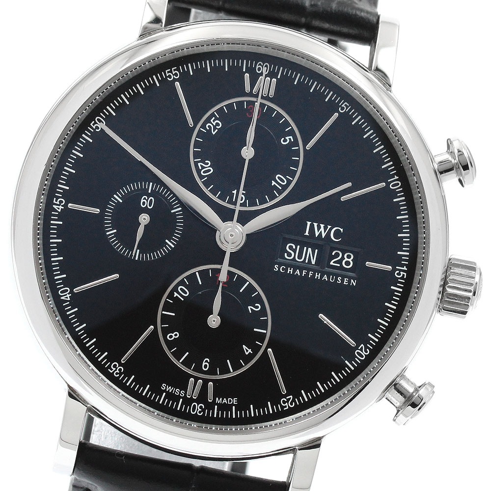 IWC IWC SCHAFFHAUSEN IW391008 ポートフィノ デイデイト クロノグラフ 自動巻き メンズ 保証書付き_944496【中古】