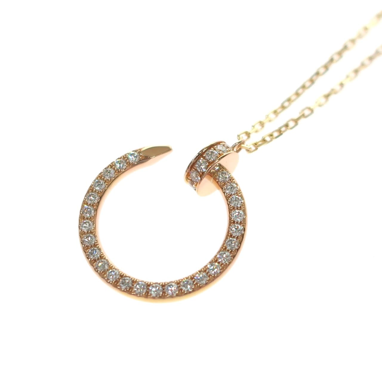 【未使用品】Cartier カルティエ ジュストアンクル ダイヤモンド ネックレス B3047000 K18PG 750 ピンクゴールド 釘モチーフ ブランドジュエリー レディース