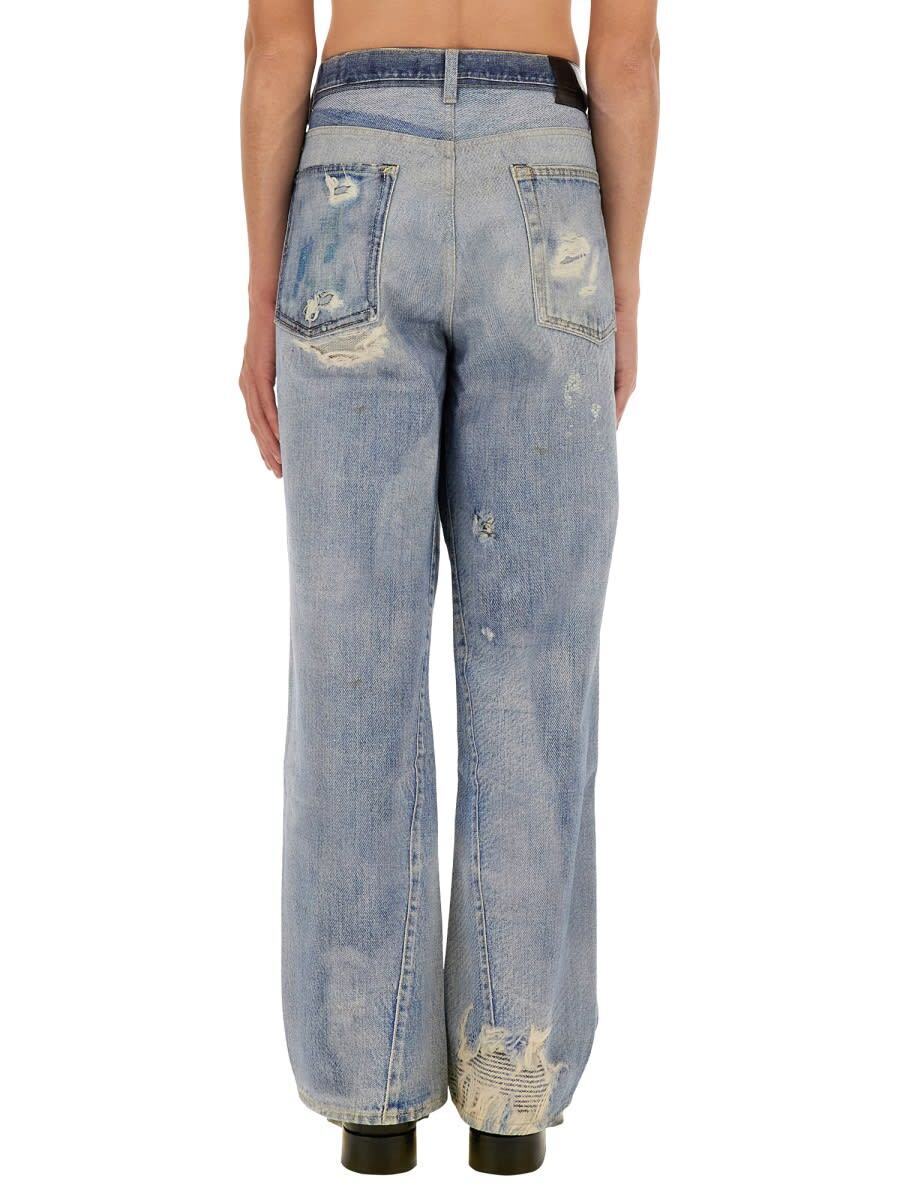M4205TDD DIGITAL DENIM PRINT ブルー 春夏2025 デニム メンズ ia