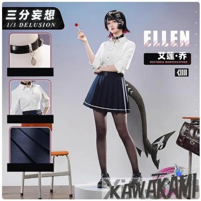 三分妄想　ゼンレスゾーンゼロ　コスプレ　エレン・ジョー　PV制服　衣装　ウィッグ　靴　追加可 8,465円