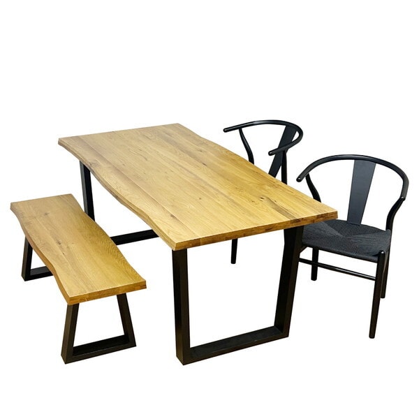 後藤家具物産 VT-01-160-4-B-OAK-BKBK ダイニングテーブル 4点セット メーカー直送