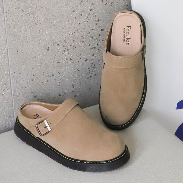 男性用シークレットヒール スエードローファー