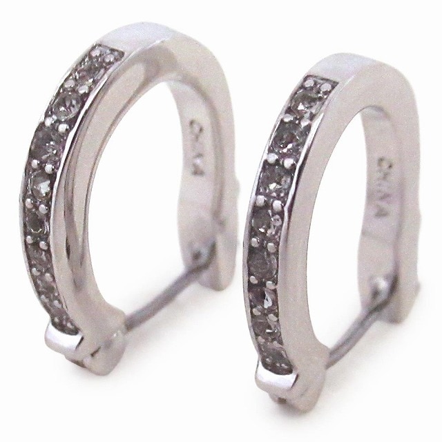 コーチ アクセサリー COACH アウトレット シルバー ロゴ ピアス 4497 SVBK