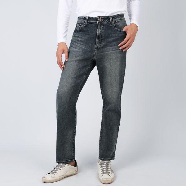 男性ジーンズ レギュラー テーパード ダークブルー MO3D1139_P404960130