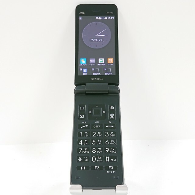 GRATINA KYF42 au ブラック 送料無料 本体 c13716 【中古】