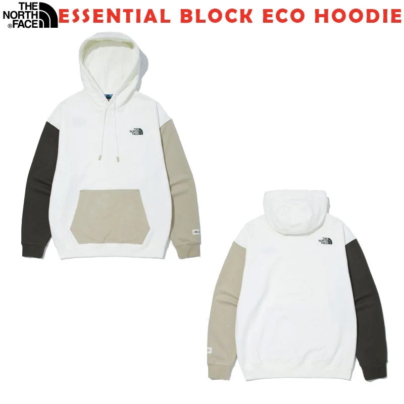 韓国正規品保証 関税負担なし NM5PM60A ESSENTIAL BLOCK ECO HOODIEデイリー 基本 着装 男子 女子 人気 韓国 ファッション 男女共用 アウトドア