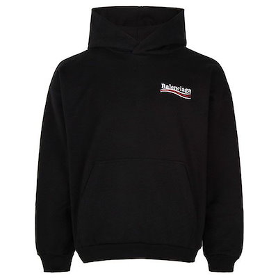 25FW ブラック コクーン ロゴ フード スウェットシャツ 767877 TKVI9 1070 145492431 [U] 68,101円