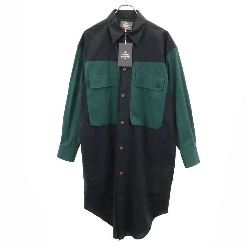 未使用 ヴィヴィアンウエストウッドマン 日本製 ロング シャツ ブルゾン 46 ブラック 他 Vivienne WestwoodMAN メンズ 21,863円