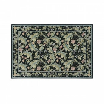 川島織物セルコン Morris Design Studio レスターアカンサス マット 約60x90cmFH1710A B ブルー