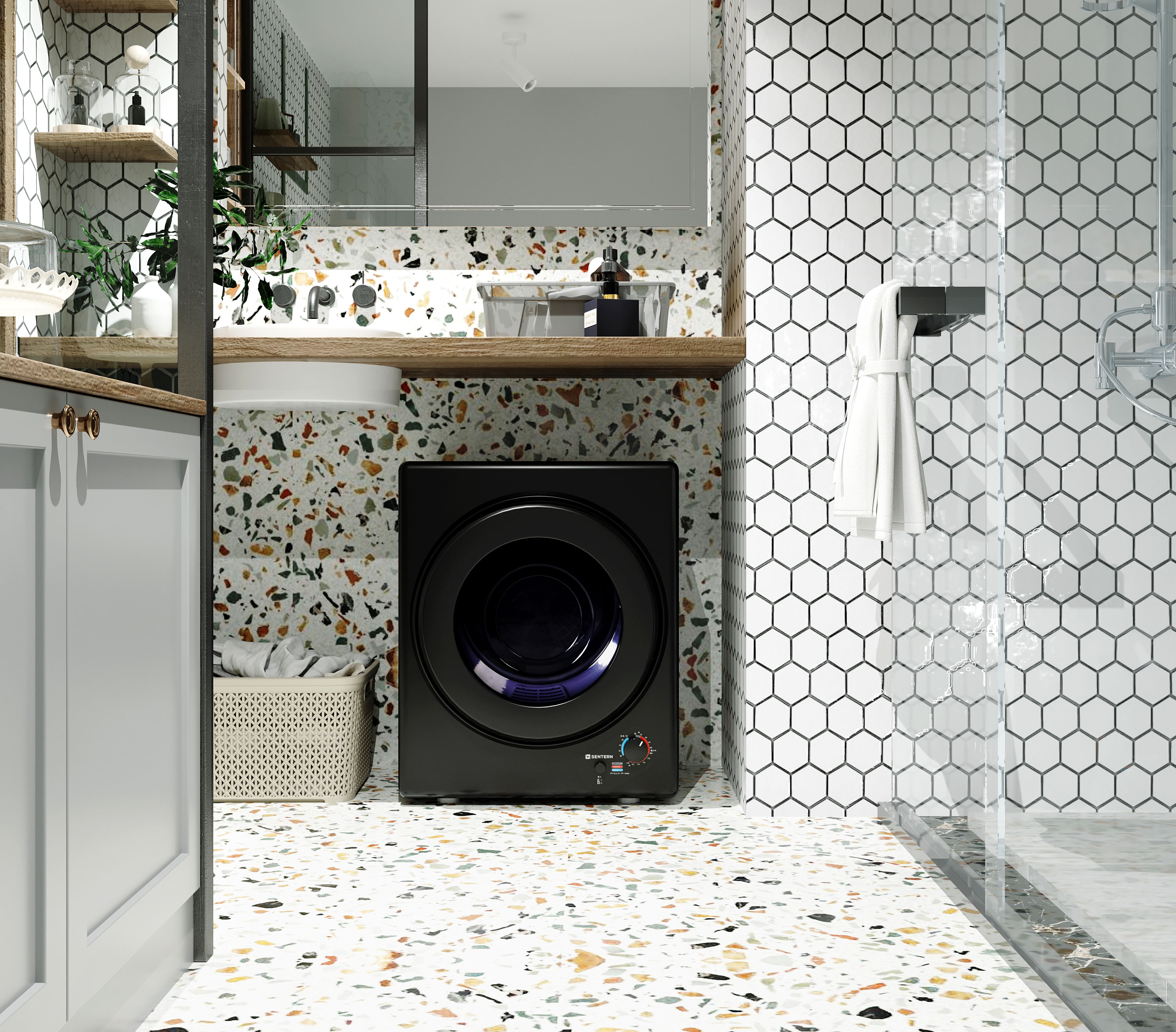 【人気商品】衣類乾燥機 小型 3kg 除湿 壁掛け 衣類 乾燥 布団乾燥 家庭用 ブラック