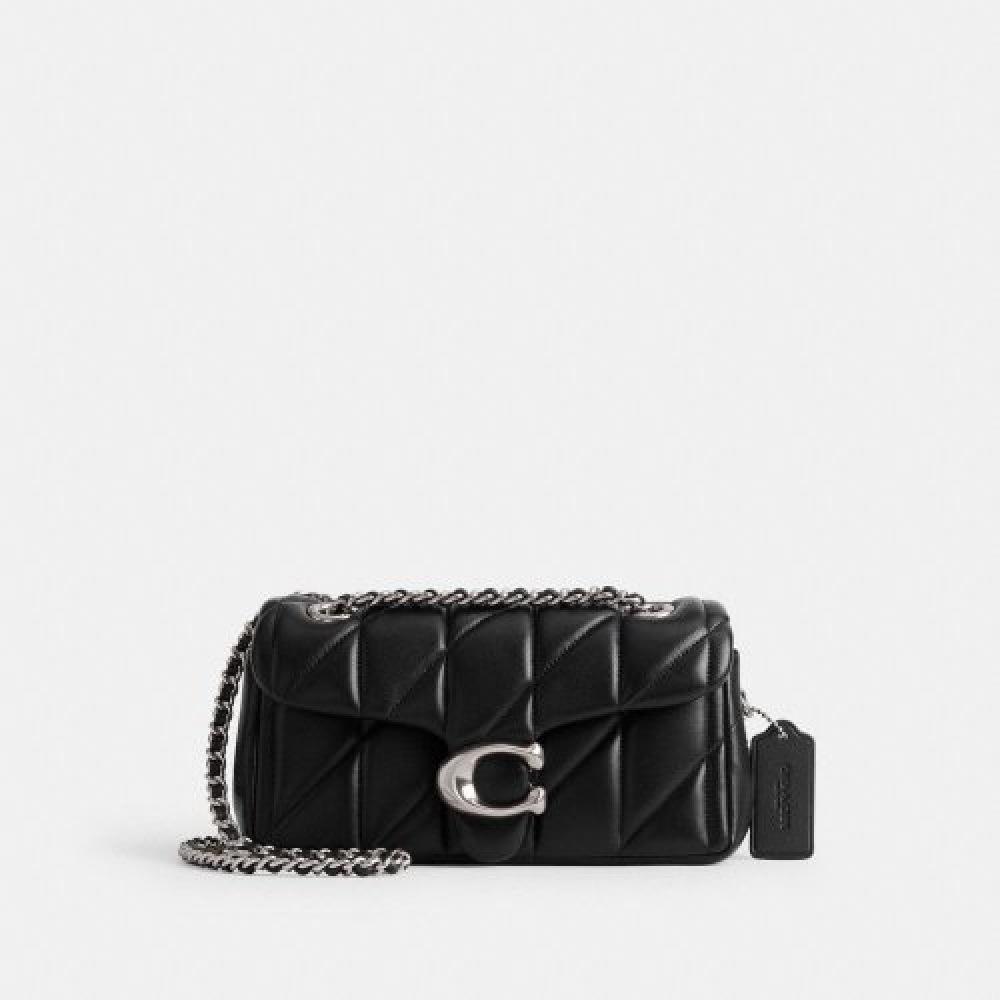 COACH (コーチ) タビーショルダーバッグ 20 キルティング付き CP149 LHBLK