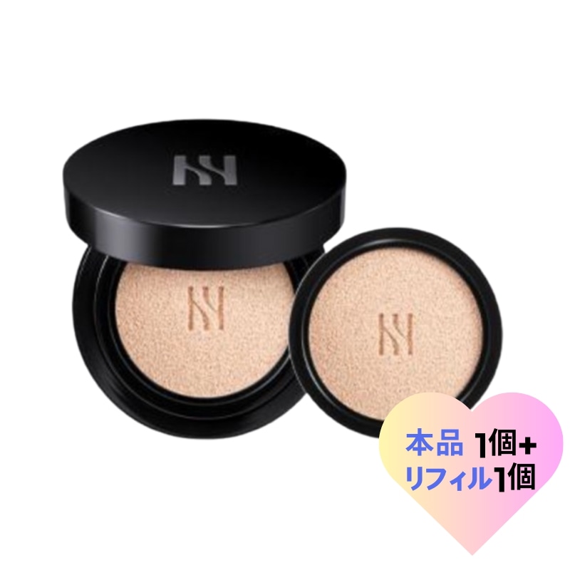 [本品+リフィル]ブラッククッション ファンデーション 15g 本品1個+リフィル1個