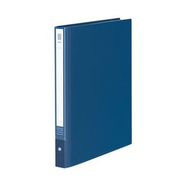 （まとめ）コクヨ クリヤーブック（NEOS） 替紙式 A4タテ 30穴 10ポケット付属 背幅2740mm ネイビー ラ-NE720DB1冊(×10セット)