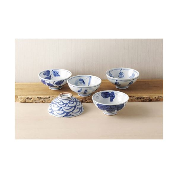 林千作 古伊万里青磁絵茶漬5客揃 K50606918