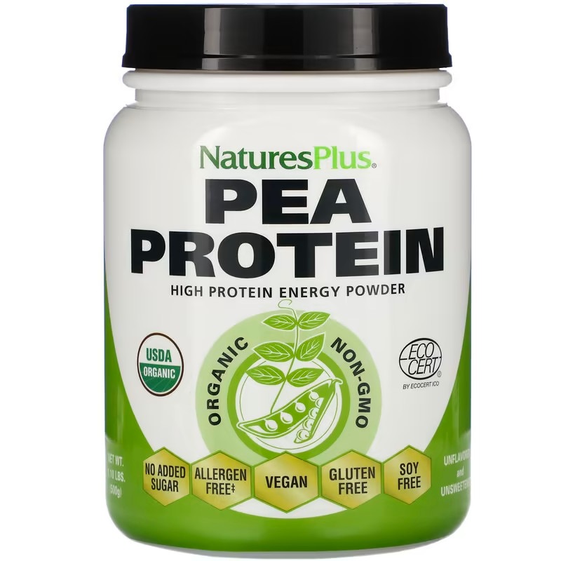 NaturesPlus 有機エンドウ豆プロテインパウダー500g
