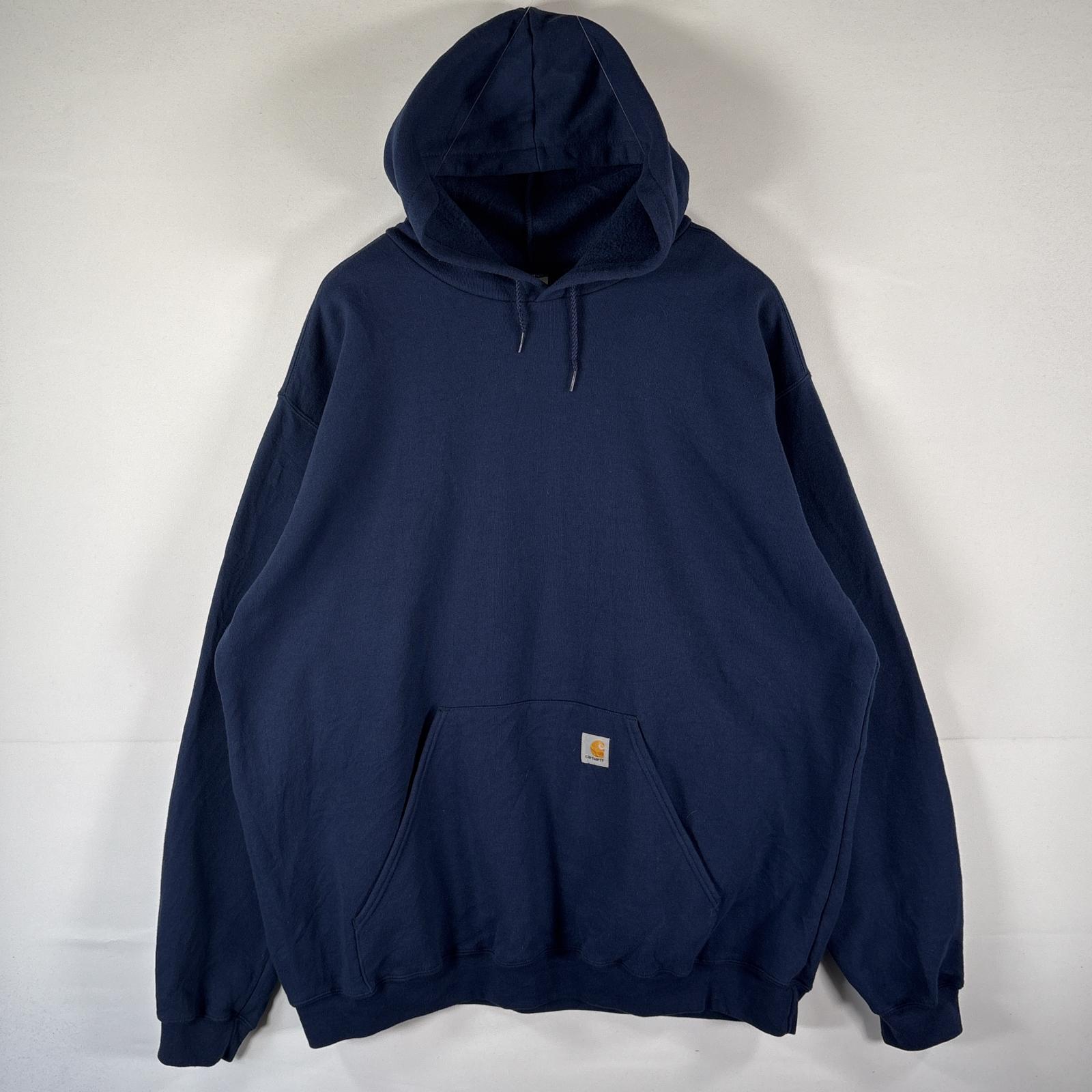 古着 パーカー スウェット フーディ 大きいサイズ プルオーバー ワンポイントロゴ 4XL ネイビー メンズ