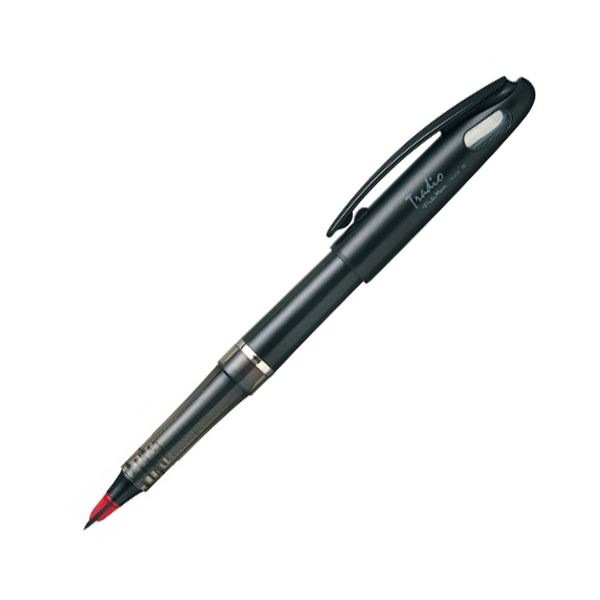 （まとめ） ぺんてる トラディオ・プラマン 赤TRJ50-B 1本 (×10セット)
