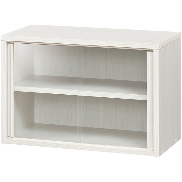 白井産業 FUL-4055GWH WH色 シンプル上置き食器棚 (幅56.6cm高さ38cm) メーカー直送食器棚