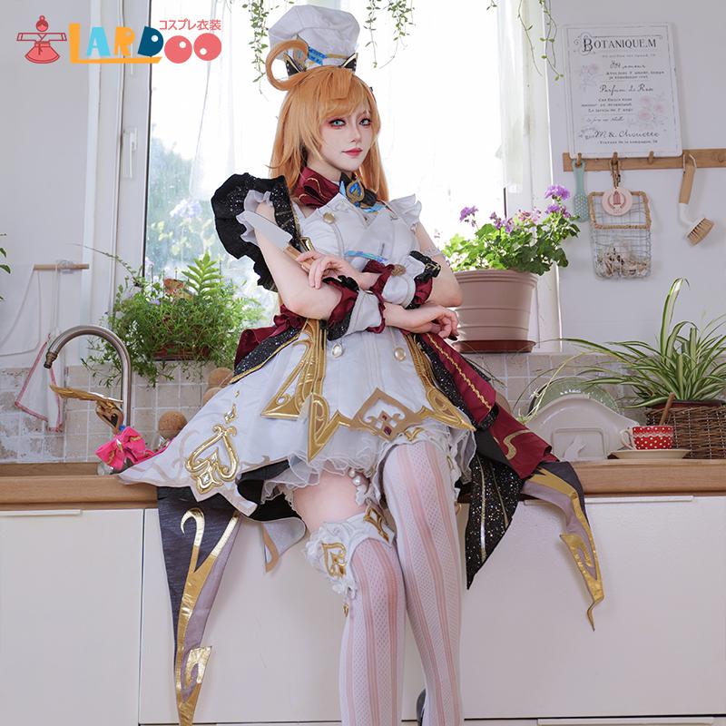【工場直販 品質保証】 原神 Genshin フォンテーヌ エスコフィエ -Escoffier コスプレ衣装 尻尾追加購入可能 コスチューム
