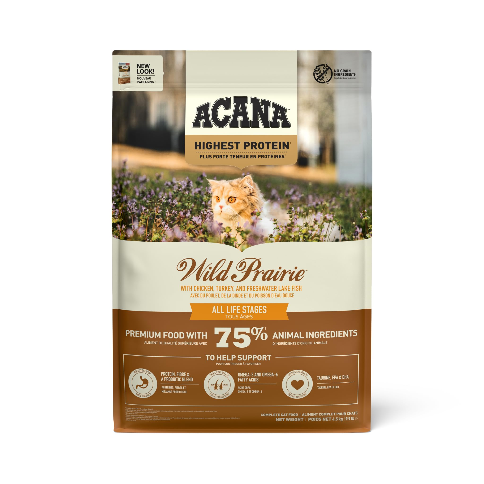 ACANA (アカナ) キャットフード ワイルドプレイリーキャット [国内正規品] 4.5kg (x1)