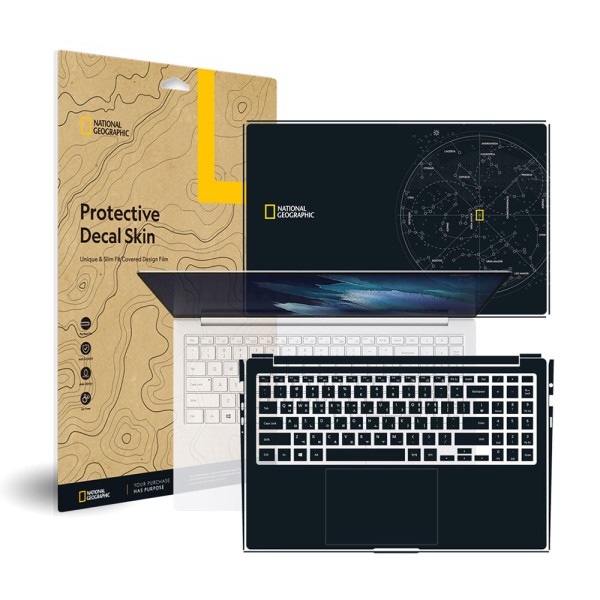Samsung Galaxy Book Pro NT950XDC ナショナルジオグラフィック 外部保護フィルム デカールスキン