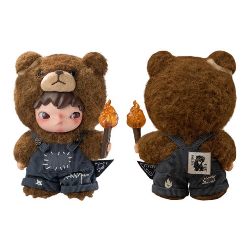 【100% 正規品】 POPMART BTS V着用 Hirono Living Wild Fight for Joy ぬいぐるみ ヒロノドール
