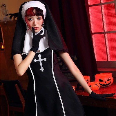 ハロウィンパーティーコスチュームシスタースカートスーツコスプレ演出バーステージ