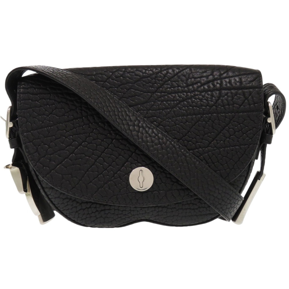 新品同様 8075511 ショルダーバッグ レザー/レザー ブラック 0312【中古】 レディース