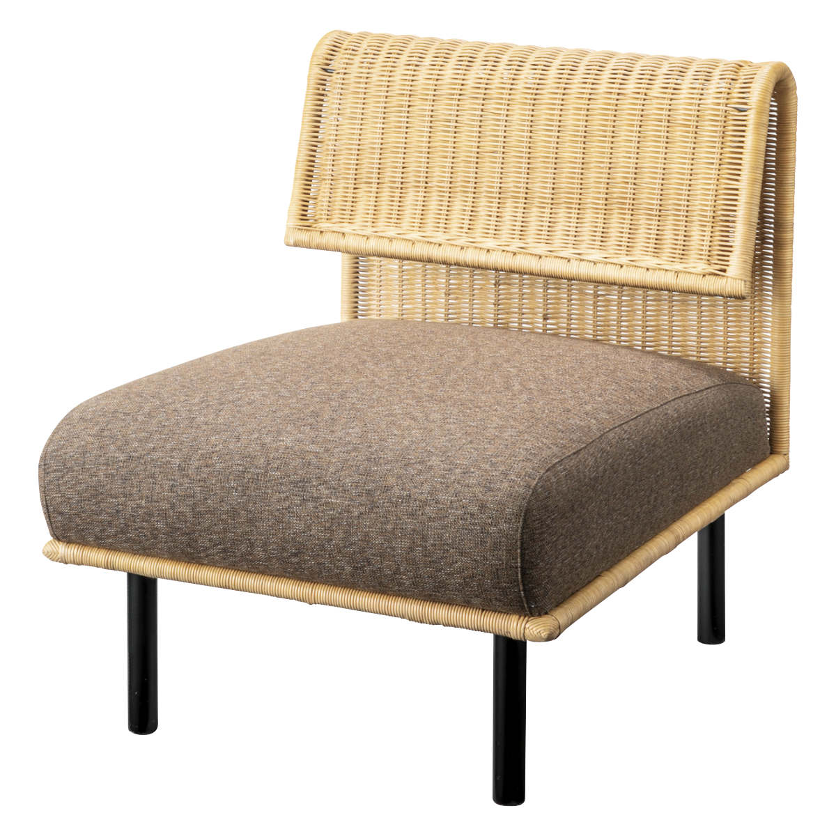 ソファ 幅60cm 1人掛け アジアンテイスト ラタン ソファー 一人掛け チェア 椅子 チェアー いす イス ラタン家具 フロアソファ ローソファ ロータイプ ラタン 籐