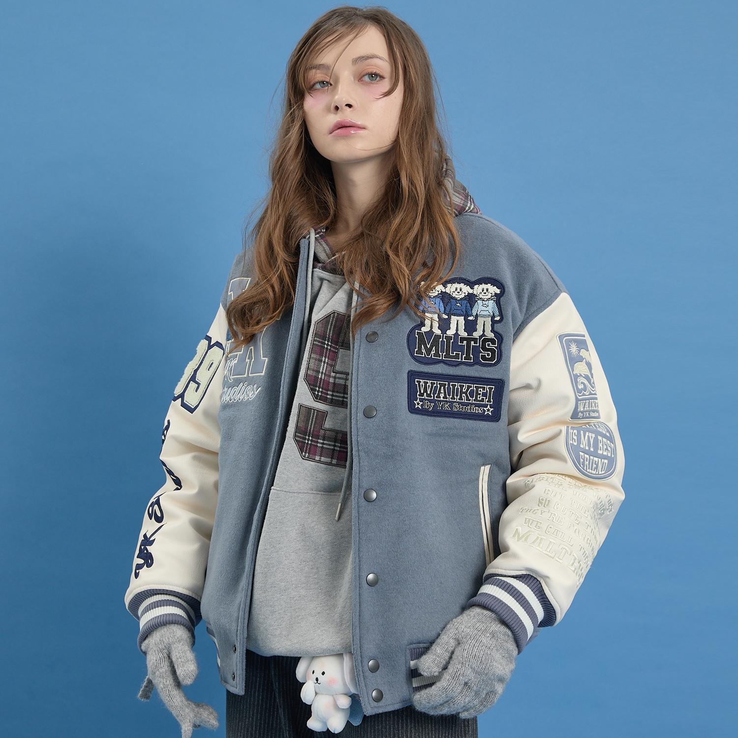MLTS Varsity Jacket SKYBLUE