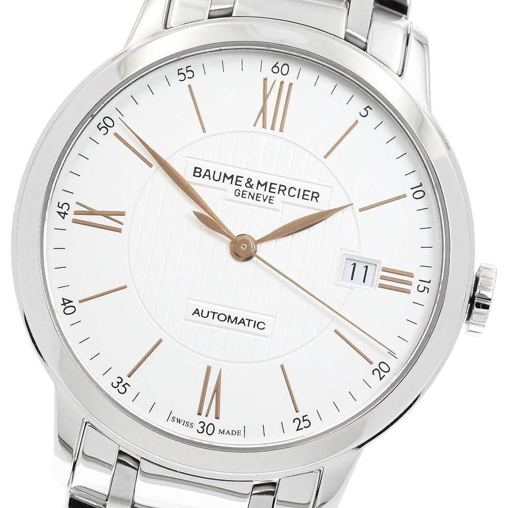 ボーム＆メルシェ Baume & Mercier M0A10374 クラシマ デイト 自動巻き メンズ 良品 保証書付き_943004【中古】