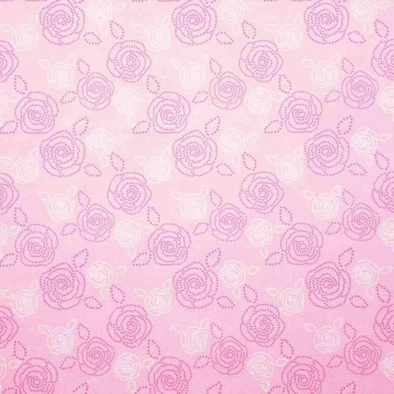 シモジマ HEIKO 包装紙 花柄 半才 ステッチローズ LP 100枚 758x523mm ラッピング用品 002312713