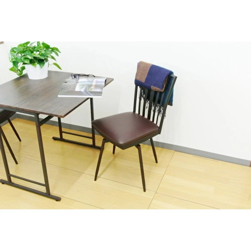 チェア ダイニングチェア 回転チェア シンプル フクダクラフト 回転チェア CK-K4382 BR N ブラウン