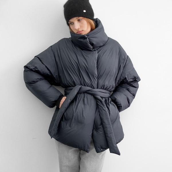 REFINED BELTED DOWN JUMPER S (JP-579)