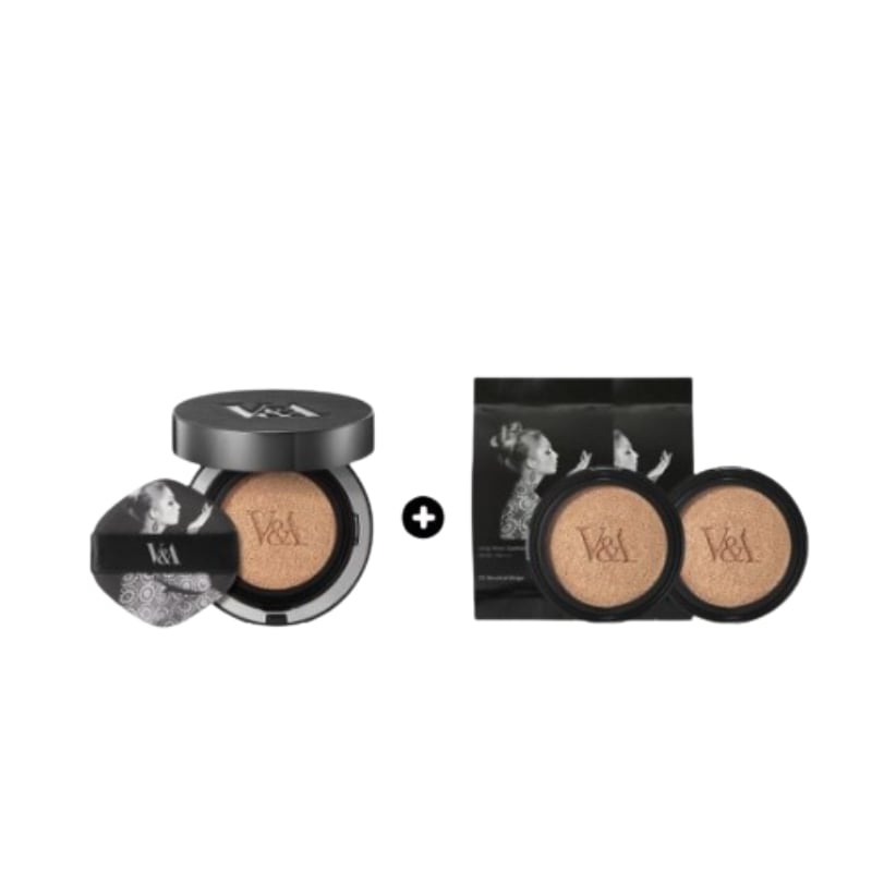 [レフィル2個] V&Aロングウェア クッション ファンデーション ラジエント 本品 15g [SPF50+PA++++] [セミグロー]