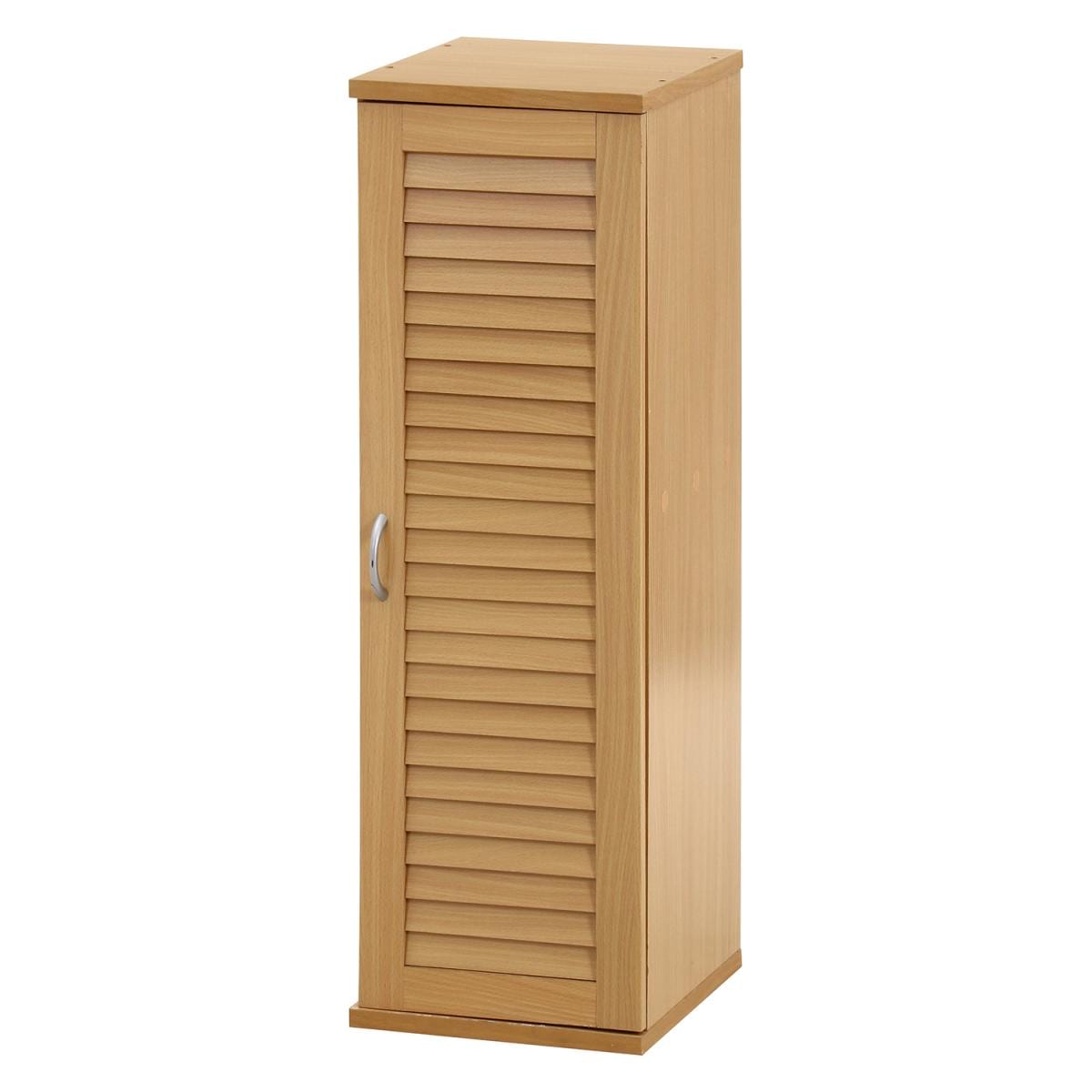 【i】不二貿易 省スペース スリムシューズボックス ルーバー扉 NA ナチュラル 70746 靴箱 下駄箱 玄関収納 【代引不可/北海道・沖縄・離島不可】【代引不可/沖縄・