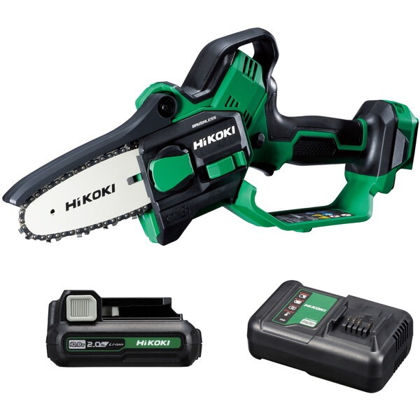 CS1210DD (BS) 10.8V ハンディチェーンソー 高トルクブラシレスモーター ガイドバー100mm 電池・充電器付き