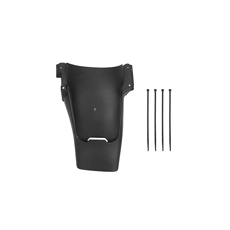 EBTOOLS オートバイのリアフェンダー 黒泥除け ABSプラスチック製マッドガードカバー 耐久性軽量バイク用スプラッシュガード オートバイのタイヤフェンダーカバー バイク用リアホイールフェンダー