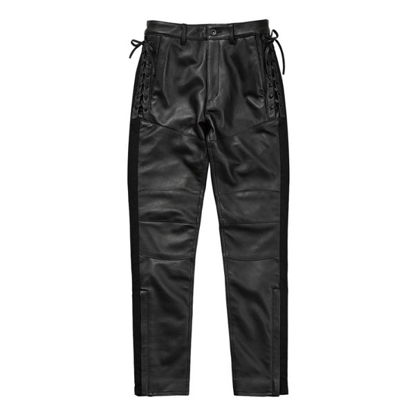 通年 ROP-62 レースアップレザーパンツ レディース ブラック M+サイズ ROP-62/BLACK/M+
