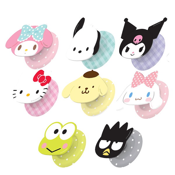 Qoo10] サンリオ フェース アクリル グリップ