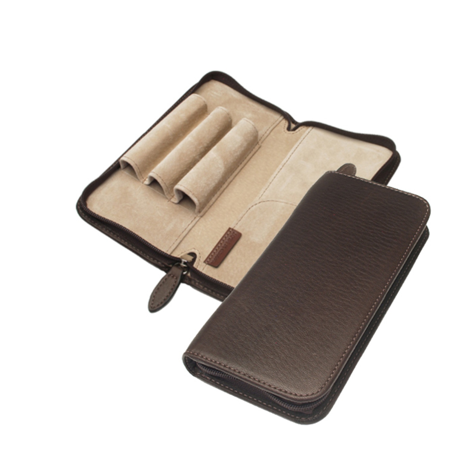 Pensemble ペンサンブル ファスナーペンケース PSPC-01-DBN ダークブラウン