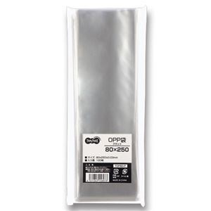 （まとめ）TANOSEE OPP袋 フラット 80x250mm 1パック（100枚） [x20]