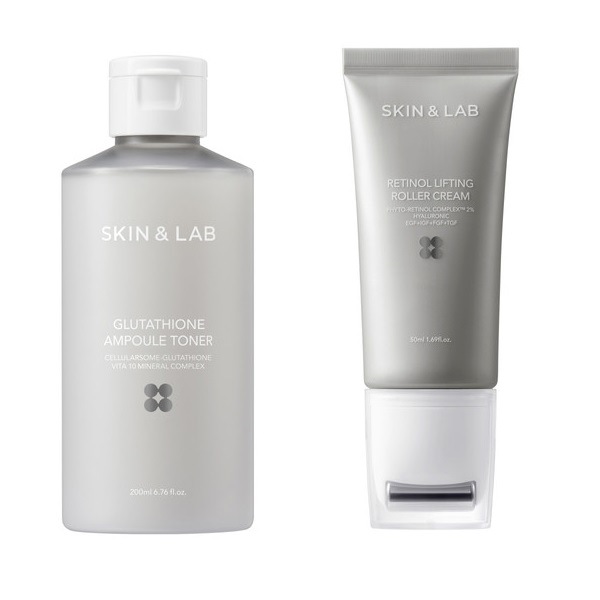 【トナー＋クリームセット】 グルタチオントナー 200ml + レチノールリフティングローラークリーム 50ml / スキンアンドラボ / セット / レチノール