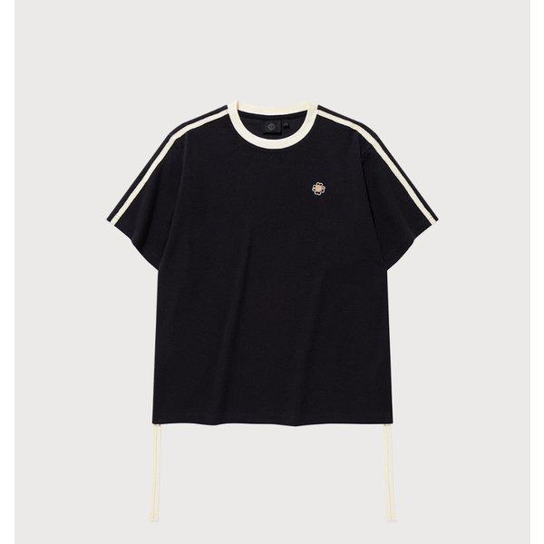 女性シャーリングワッフルTシャツ B1 CO2502ST85 BK IV