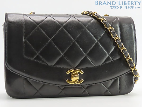 激レア美品シャネルヴィンテージダイアナ22マトラッセチェーンショルダーバッグポーチポシェットブラックゴールド金具A01164 269,730円