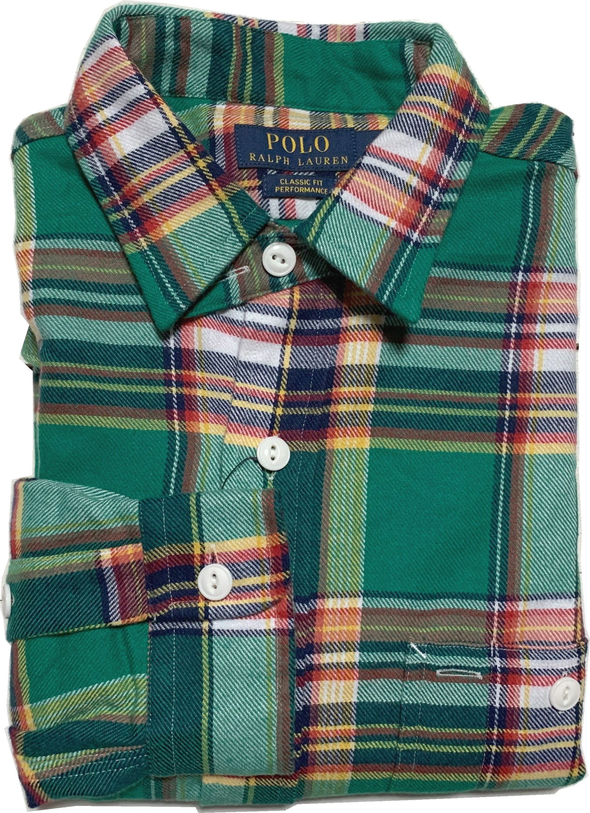 長袖 フランネルシャツ グリーン メンズ PR2-676