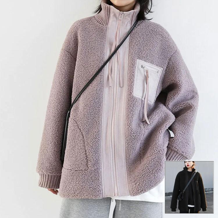 製品気質秋冬レディースファーコート毛皮コートボアジャケット　ボアコート　レディースコートアウタージャケット　暖かい通勤