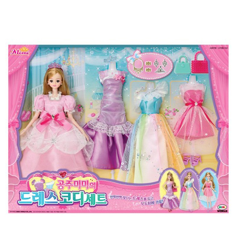 ミミワールド プリンセスミミ ドレスコーディネートセット 女の子 4歳以上 プレゼント 韓国正規品
